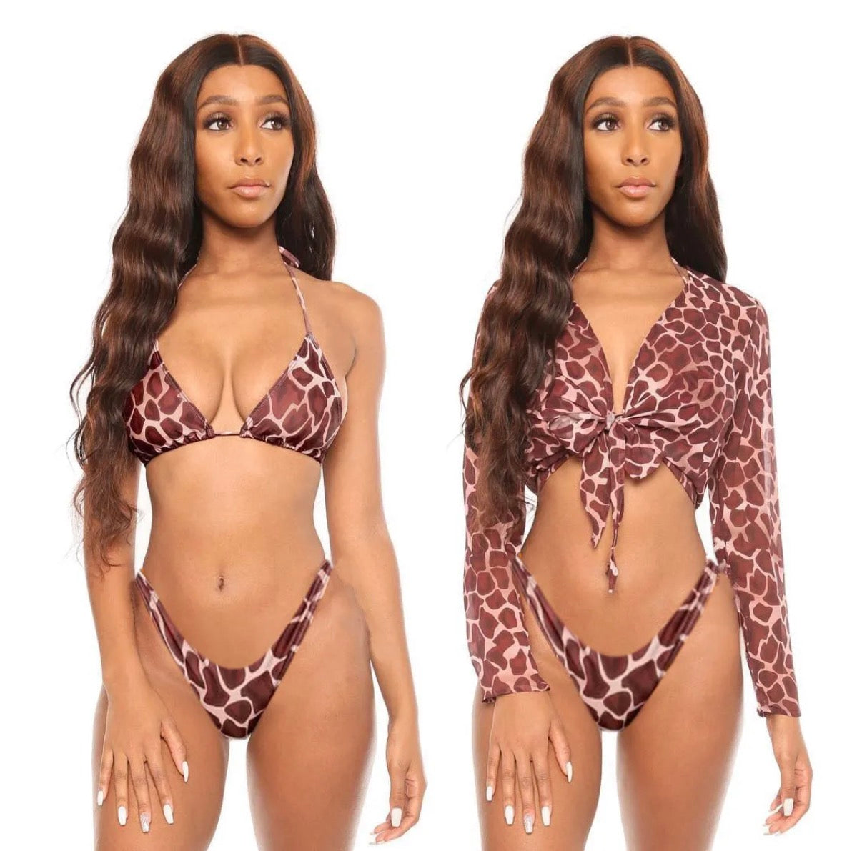 Ensemble Bikini 3 pièces Rosa