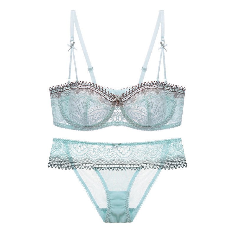 Ensemble Rêve d'Émeraude en Dentelle Ciselée - Forméa Paris