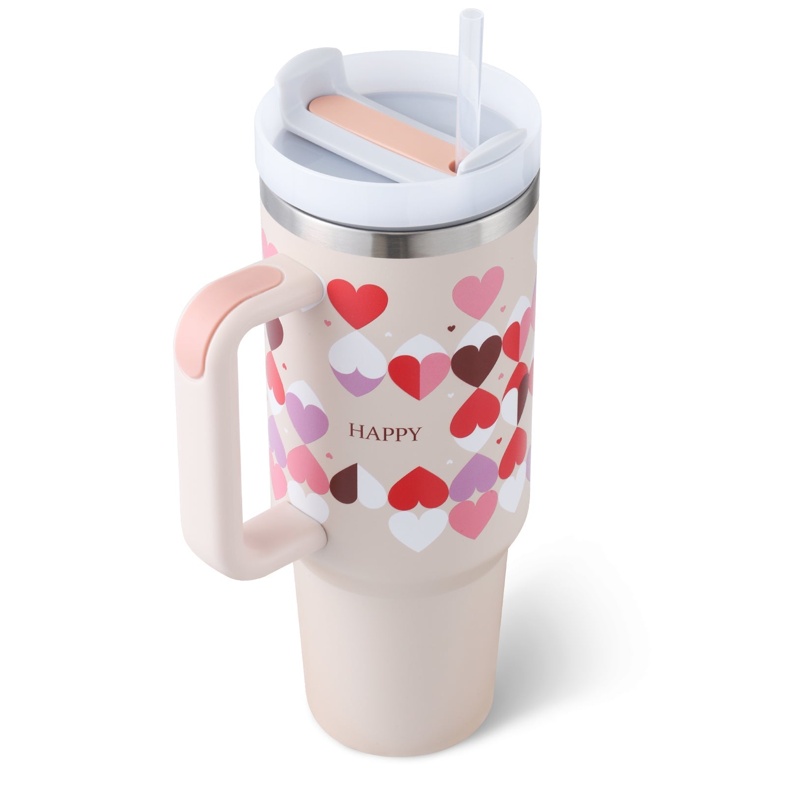 Gobelet Isotherme 1,2L avec Poignée & Paille – Mug Thermique Anti - Fuite en Acier Inoxydable - Forméa Paris