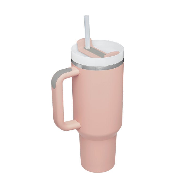 Gobelet Isotherme 1,2L avec Poignée & Paille – Mug Thermique Anti - Fuite en Acier Inoxydable - Forméa Paris