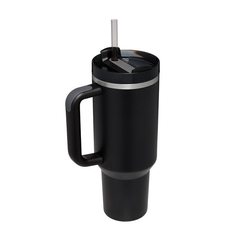 Gobelet Isotherme 1,2L avec Poignée & Paille – Mug Thermique Anti - Fuite en Acier Inoxydable - Forméa Paris