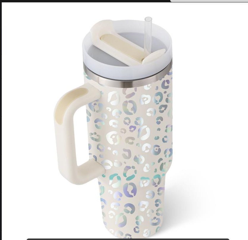 Gobelet Isotherme 1,2L avec Poignée & Paille – Mug Thermique Anti - Fuite en Acier Inoxydable - Forméa Paris