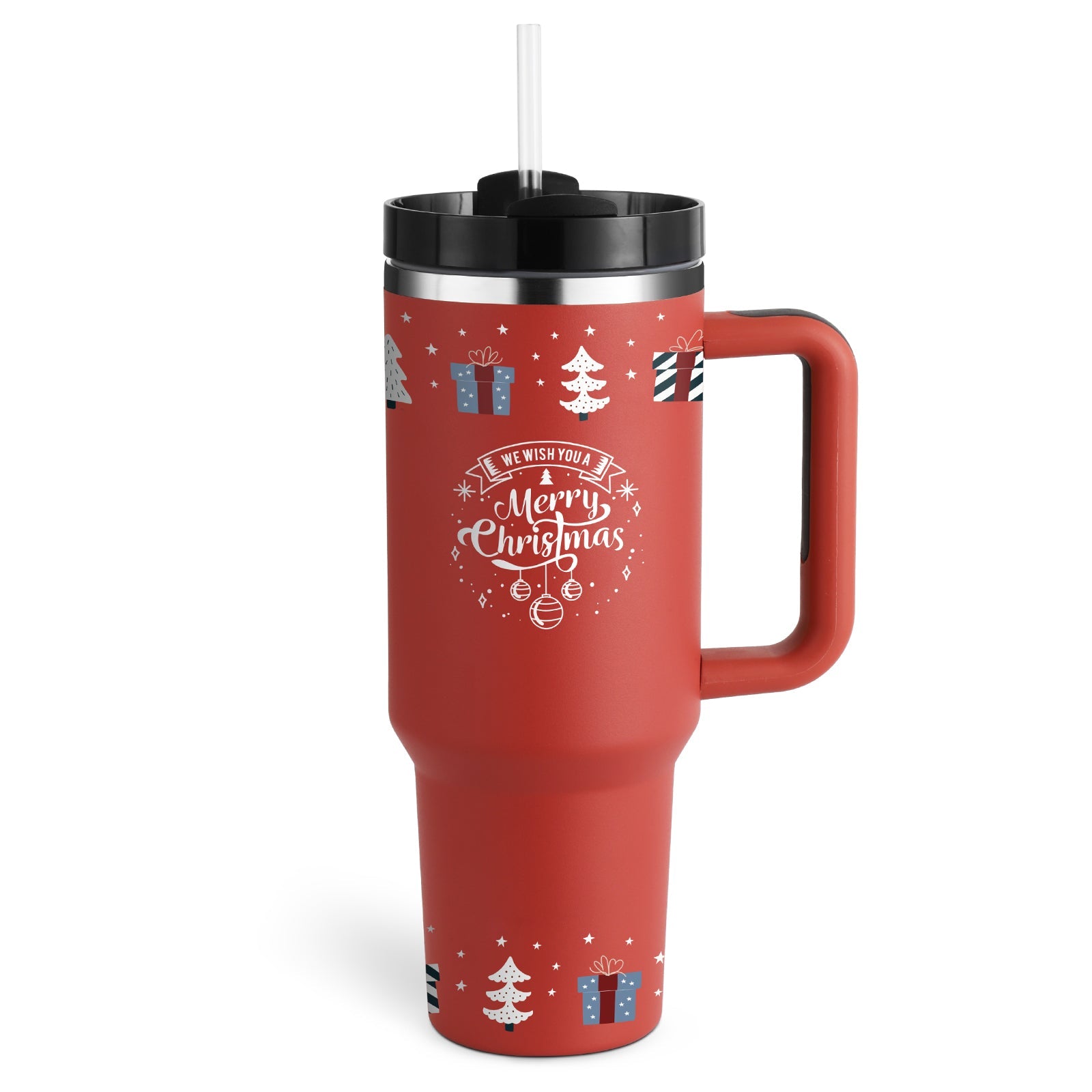 Gobelet Isotherme 1,2L avec Poignée & Paille – Mug Thermique Anti - Fuite en Acier Inoxydable - Forméa Paris