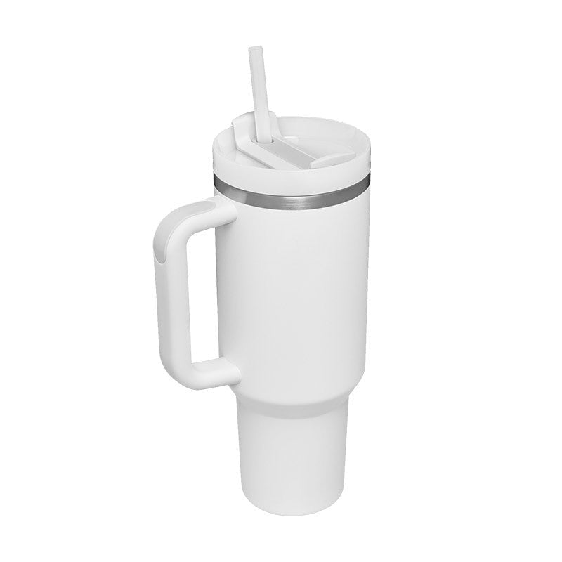 Gobelet Isotherme 1,2L avec Poignée & Paille – Mug Thermique Anti - Fuite en Acier Inoxydable - Forméa Paris